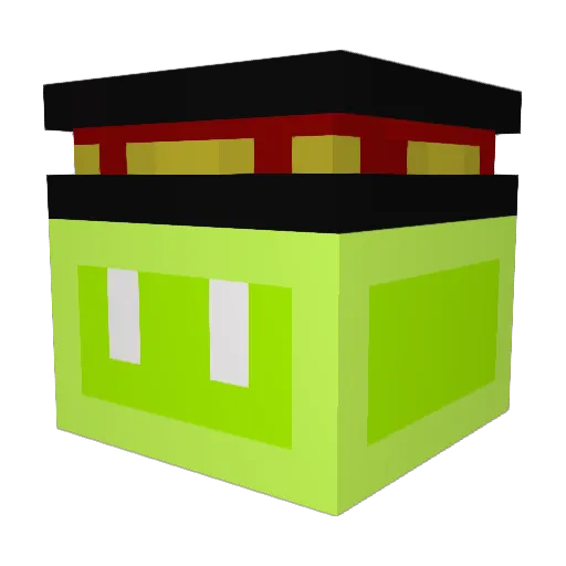 ItsMonark Minecraft avatar head, 3D render