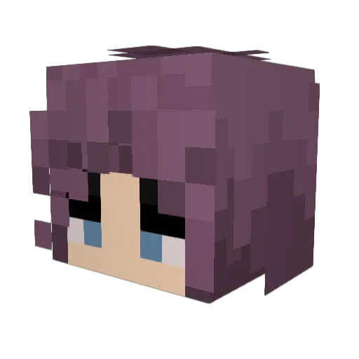 ItsMoon79 Minecraft avatar head, 3D render