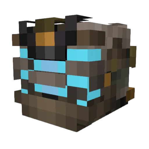 ItsMothra Minecraft avatar head, 3D render
