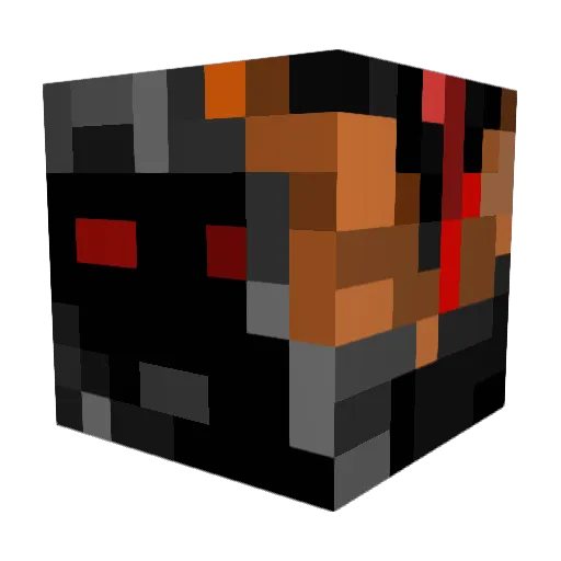 ItsMovin Minecraft avatar head, 3D render