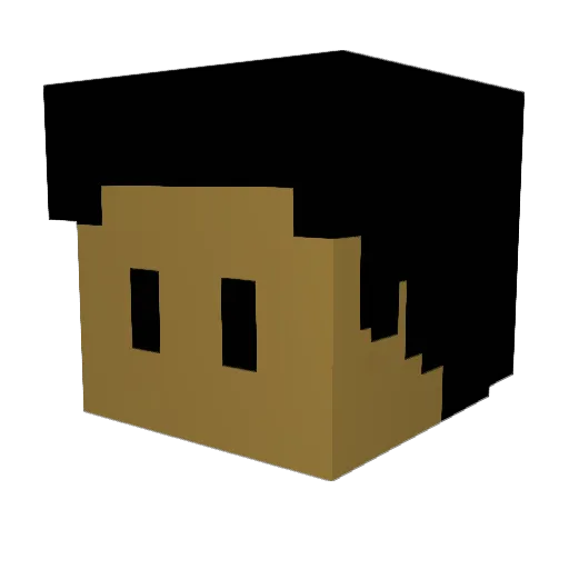 ItsMrBlox Minecraft avatar head, 3D render