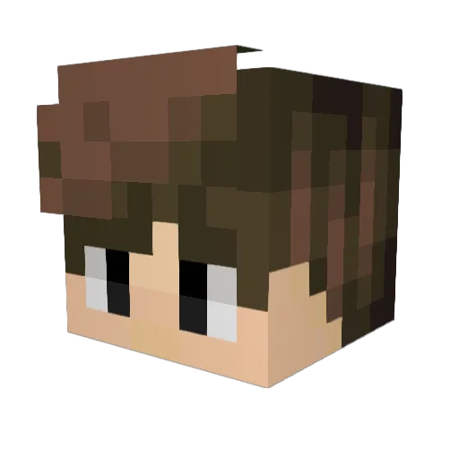 ItsMrCronker Minecraft avatar head, 3D render