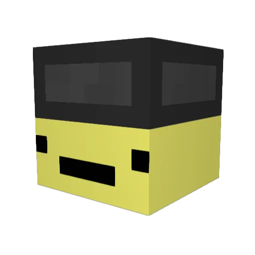 ItsMrNoober Minecraft avatar head, 3D render