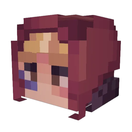 ItsMrPleasant Minecraft avatar head, 3D render