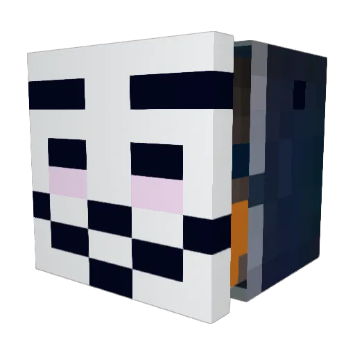 ItsNachoNCheese Minecraft avatar head, 3D render