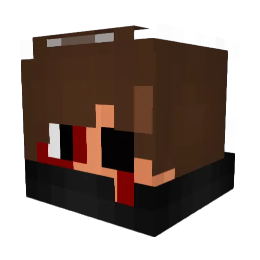 ItsNeox Minecraft avatar head, 3D render