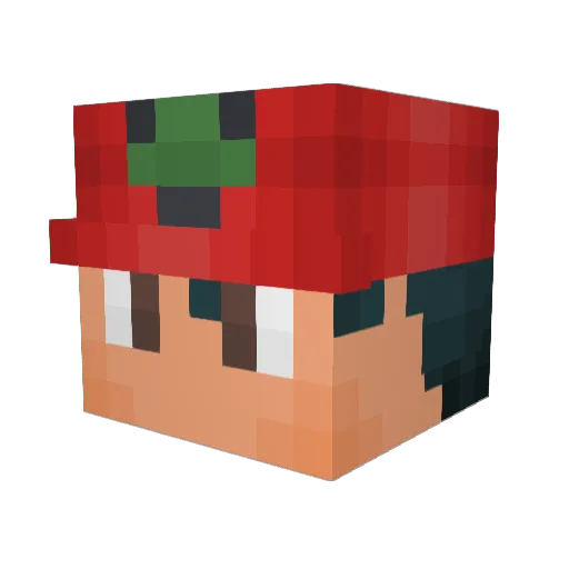 ItsNiekertt Minecraft avatar head, 3D render