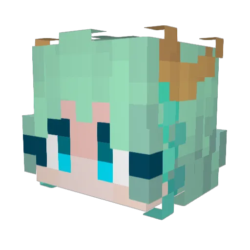 ItsNilin Minecraft avatar head, 3D render