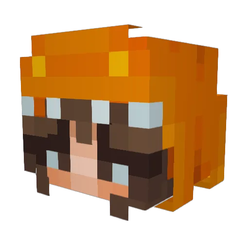 ItsNinchi Minecraft avatar head, 3D render