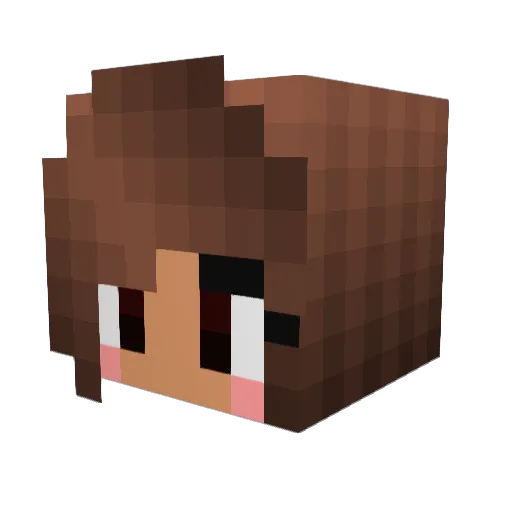 ItsNoSkill Minecraft avatar head, 3D render