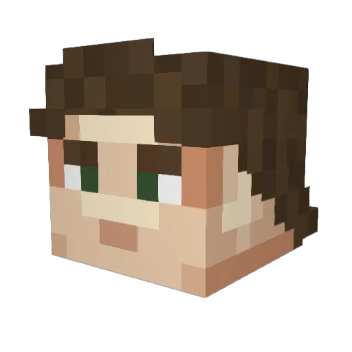 ItsNotAboutYou Minecraft avatar head, 3D render