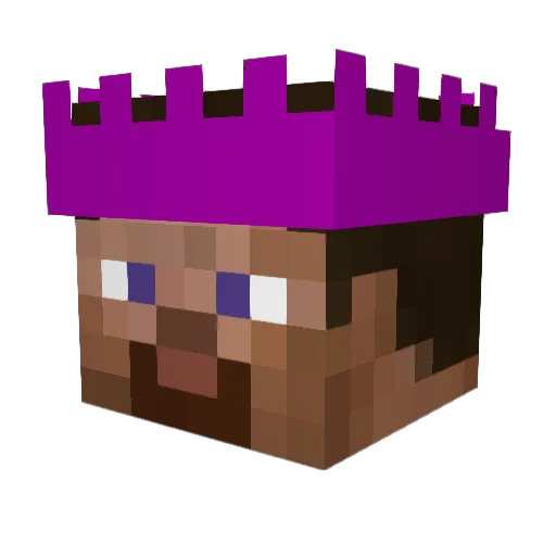 ItsNotCam Minecraft avatar head, 3D render