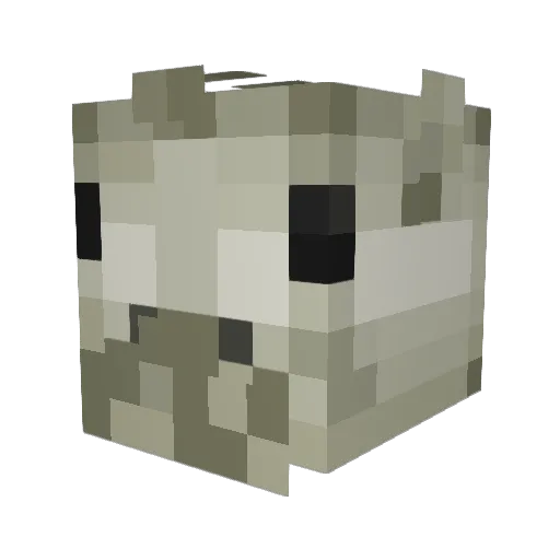 ItsNotKkqq1 Minecraft avatar head, 3D render