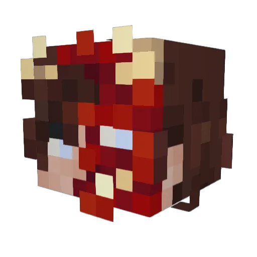 ItsNotLinixx Minecraft avatar head, 3D render