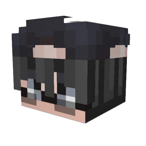 ItsNotRonni Minecraft avatar head, 3D render