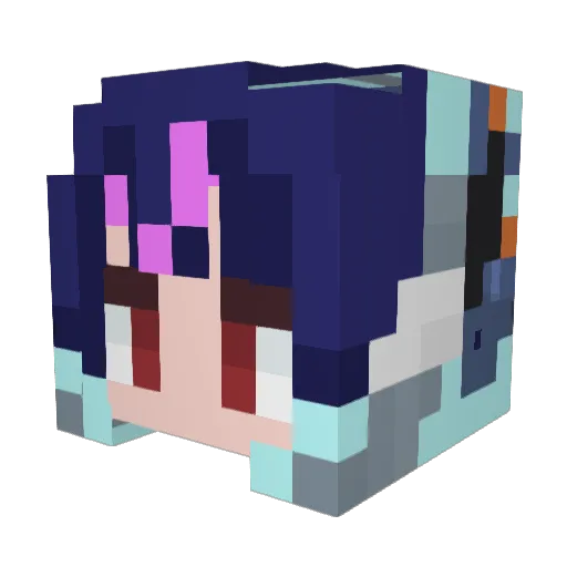 ItsNovaCat Minecraft avatar head, 3D render