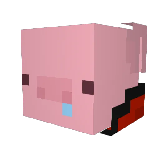 ItsNubs Minecraft avatar head, 3D render