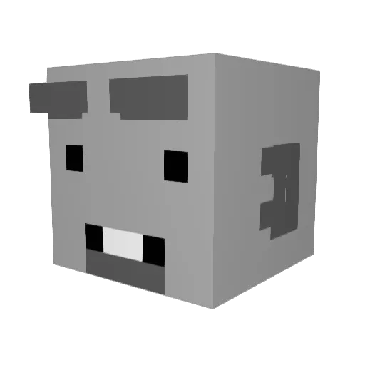 ItsNuggetzz Minecraft avatar head, 3D render