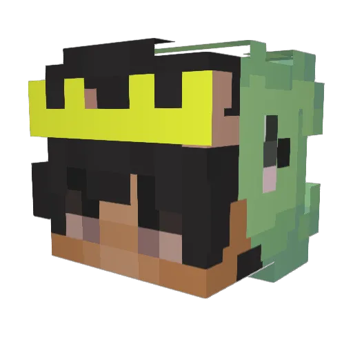 ItsNxny Minecraft avatar head, 3D render