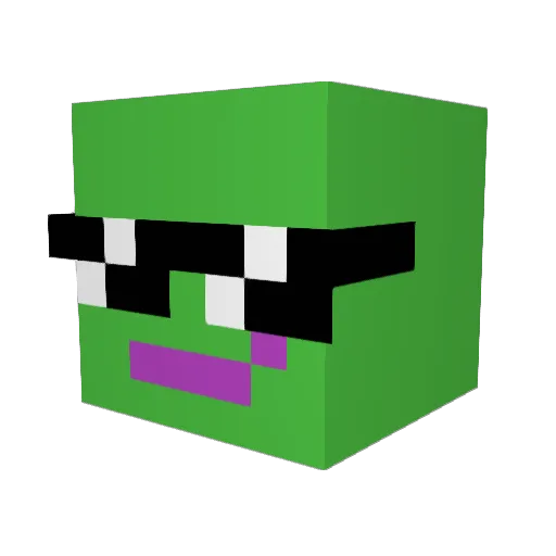 ItsOnlyMeSonic Minecraft avatar head, 3D render