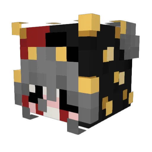 ItsOnlyUni Minecraft avatar head, 3D render
