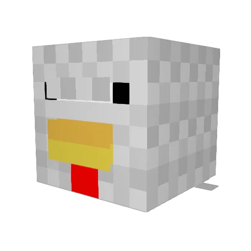 ItsPablo_ Minecraft avatar head, 3D render