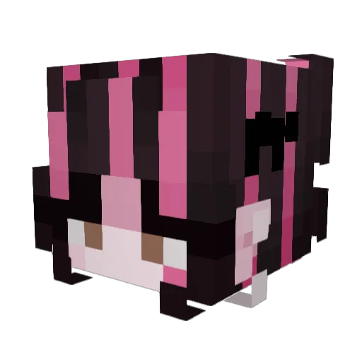ItsPaige_ Minecraft avatar head, 3D render