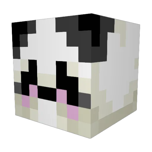 ItsPandaCraft Minecraft avatar head, 3D render