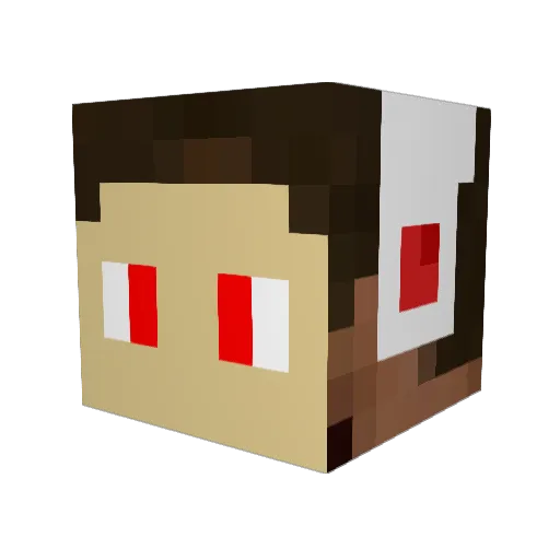 ItsPatatez Minecraft avatar head, 3D render