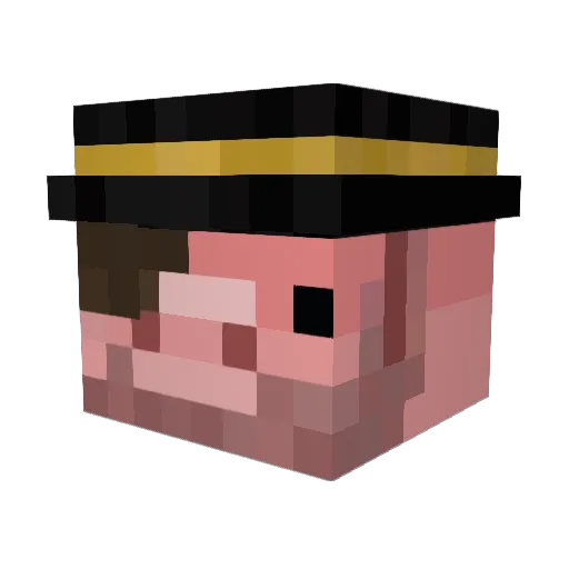 ItsPeJay Minecraft avatar head, 3D render