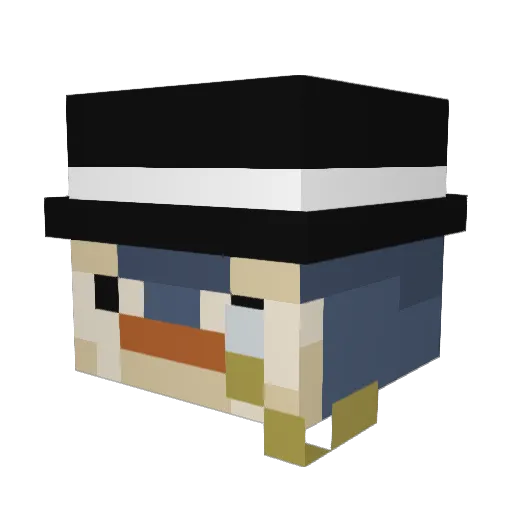 ItsPengoo Minecraft avatar head, 3D render