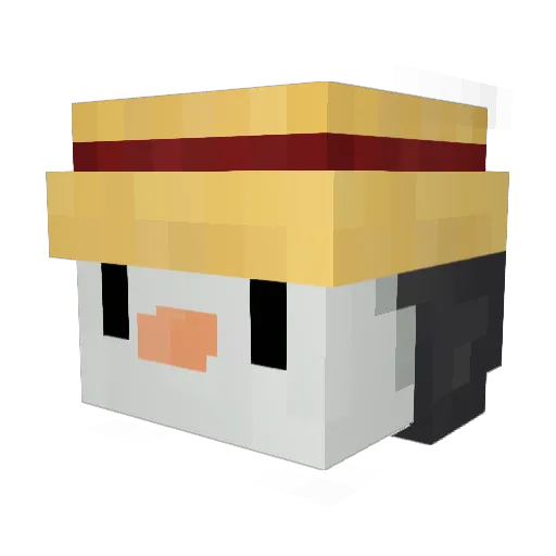 ItsPercyy Minecraft avatar head, 3D render