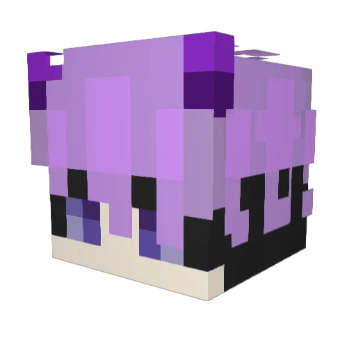 ItsPerseu Minecraft avatar head, 3D render
