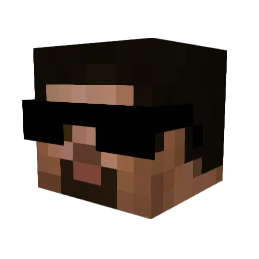 ItsPifxxFN Minecraft avatar head, 3D render