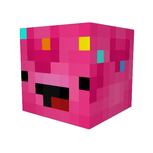 ItsPineAppleSoda Minecraft avatar head, 3D render