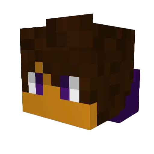 ItsPlasmaMC Minecraft avatar head, 3D render