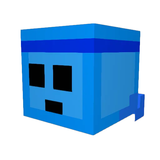 ItsPlaza Minecraft avatar head, 3D render