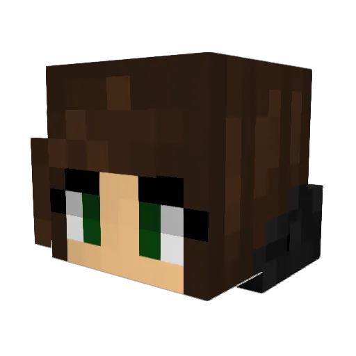 ItsPollyS Minecraft avatar head, 3D render