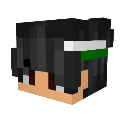 ItsPrimeMc Minecraft avatar head, 3D render