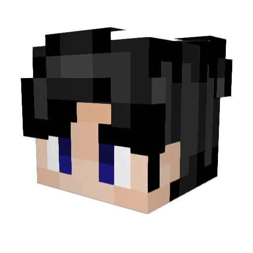 ItsPsych0tic Minecraft avatar head, 3D render