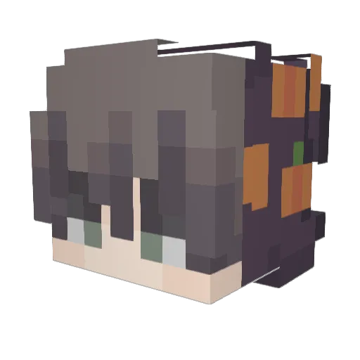 ItsPumpkinsTimes Minecraft avatar head, 3D render