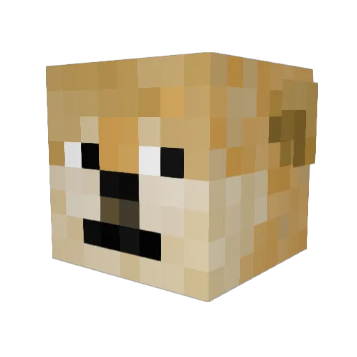 ItsPutters Minecraft avatar head, 3D render