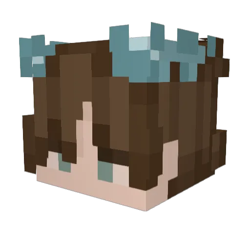 ItsPweston Minecraft avatar head, 3D render