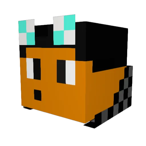ItsQueezzy Minecraft avatar head, 3D render