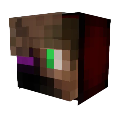 ItsRaidenCraft Minecraft avatar head, 3D render