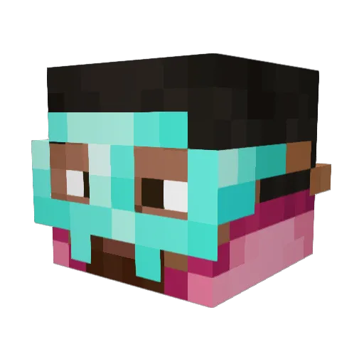 ItsRandomPerson Minecraft avatar head, 3D render