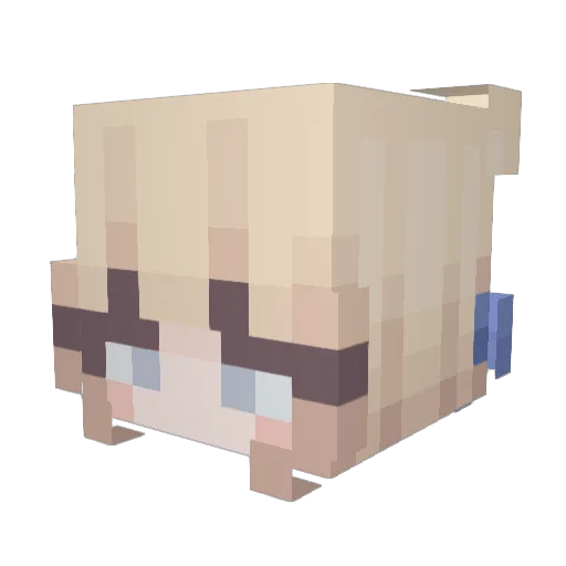 ItsRaseef Minecraft avatar head, 3D render