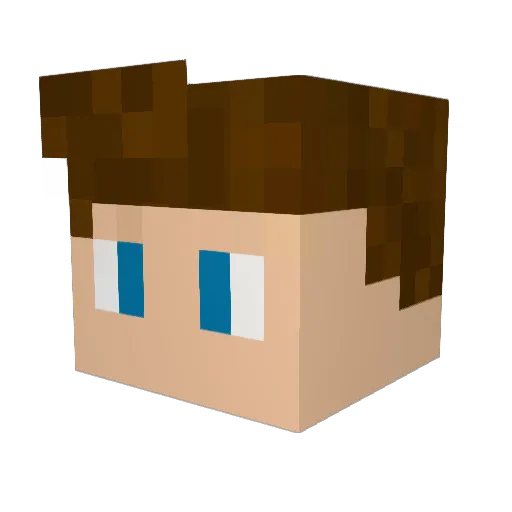 ItsRazers Minecraft avatar head, 3D render