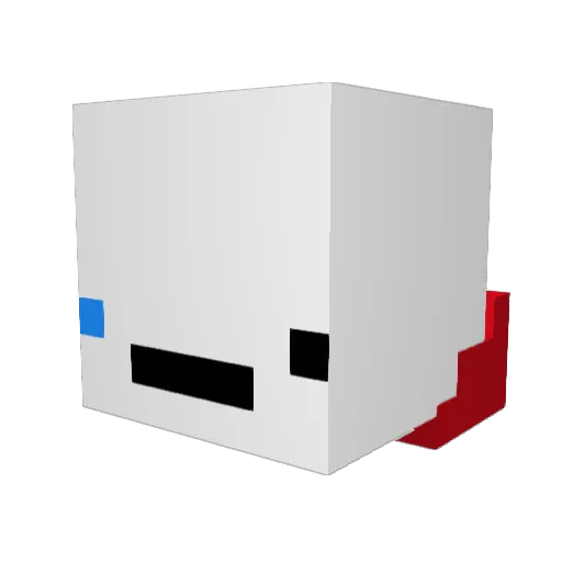 ItsRealSlippy Minecraft avatar head, 3D render