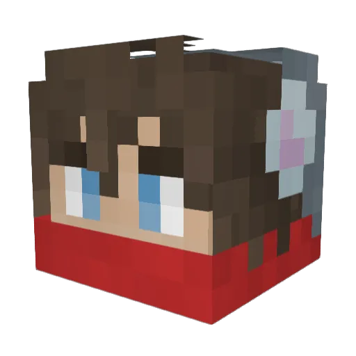 ItsRelyh Minecraft avatar head, 3D render